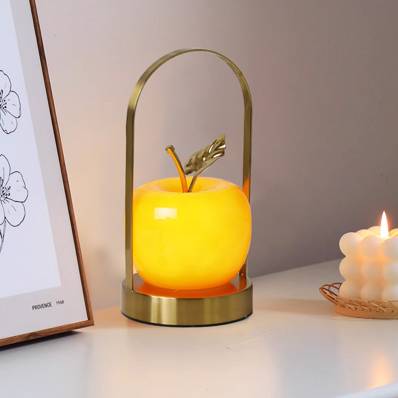Apple LED Table Lamp with Soft Night Light