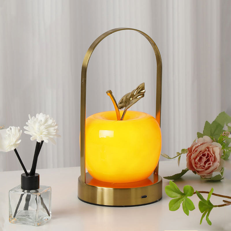Apple LED Table Lamp with Soft Night Light