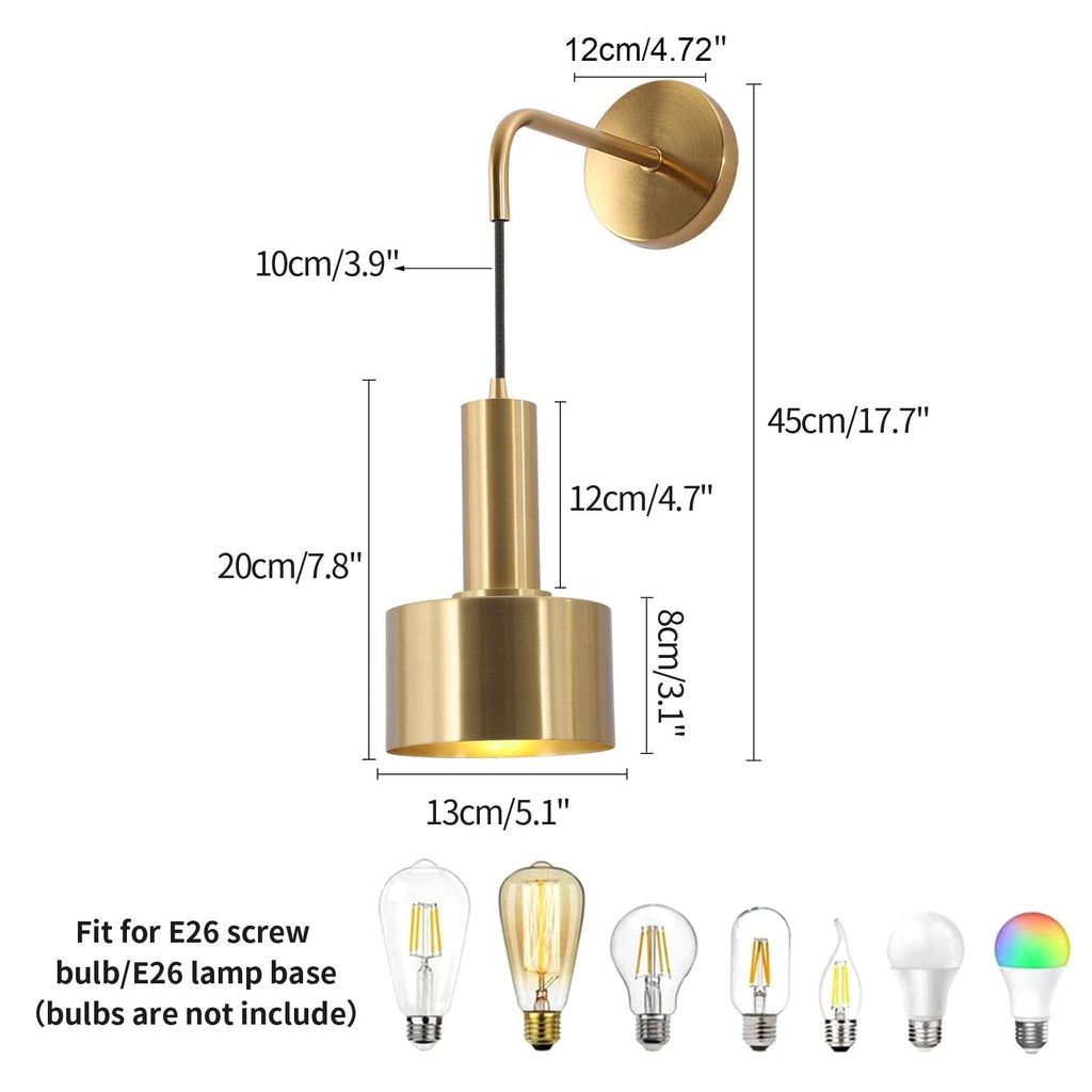 Alma Gold Wall Lamp