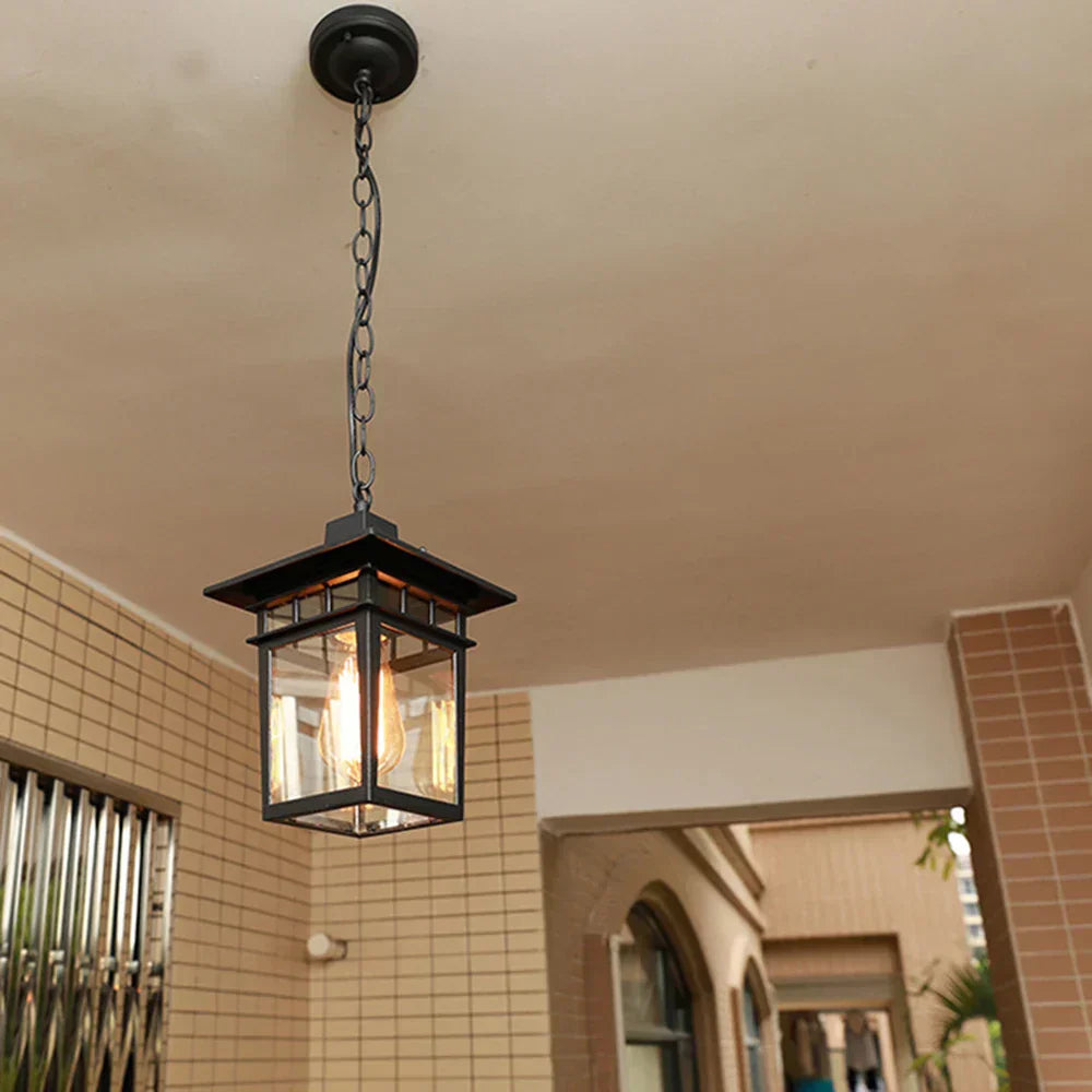 Vrimlo  Retro Outdoor Glass Hangs Lamp