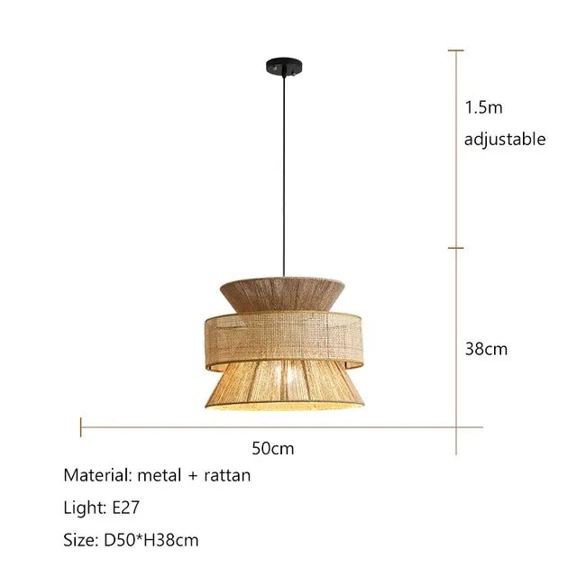 Vrimlo Hemp Rope Chandelier